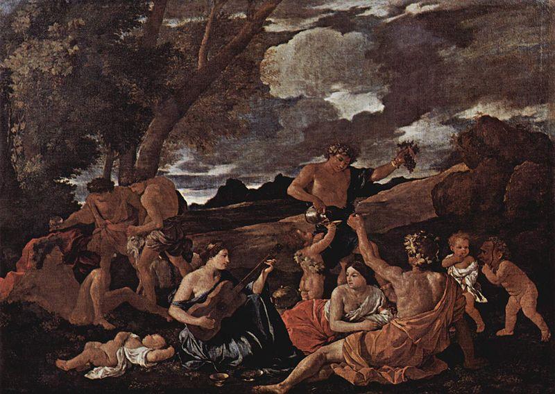 Nicolas Poussin Baccanal mit Lautenspielerin